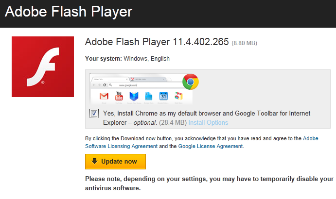 adobe flash player for mac google chrome